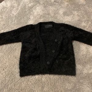 Style addict fuzzy cropped cardigan
